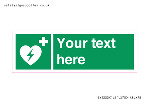 Custom Defibrillator Sign